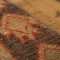 Vintage Turkish Doormat 2x3 ft — Beige & Brown Stripped