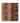Vintage Turkish Doormat 2x2 ft — Brown & Red Stripped
