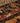 Vintage Turkish Doormat 2x2 ft — Brown & Blue Patchwork