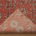 Vintage Isparta Turkish Runner Rug 2x7 ft — Red & Beige Floral