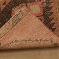 Vintage Malatya Turkish Runner Rug 2x14 ft — Red & Brown Geometric