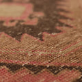 Vintage Malatya Turkish Runner Rug 2x14 ft — Red & Brown Geometric