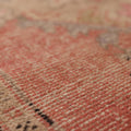 Vintage Niğde Turkish Runner Rug 2x9 ft — Red & Beige Floral
