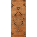 Vintage Sivas Turkish Runner Rug 2x11 ft — Orange & Brown Geometric (No. 42884)