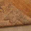Vintage Sivas Turkish Runner Rug 2x11 ft — Orange & Brown Geometric (No. 42884)