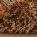 Vintage Malatya Turkish Runner Rug 3x10 ft — Orange & Brown Geometric