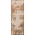 Vintage Malatya Turkish Runner Rug 2x11 ft — Beige & Orange Distressed