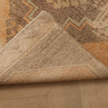 Vintage Malatya Turkish Runner Rug 2x11 ft — Beige & Orange Distressed