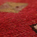 Vintage Southeastern Persian Style Runner Rug 3x11 ft — Red & Orange Geometric
