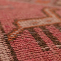 Vintage Southeastern Persian Style Runner Rug 3x13 ft — Red & Orange Geometric