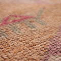 Vintage Southeastern Persian Style Runner Rug 3x11 ft — Orange & Pink Geometric