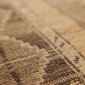 Vintage Malatya Turkish Runner Rug 3x10 ft — Beige & Brown Geometric