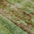 Vintage Isparta Turkish Runner Rug 2x6 ft — Green & Brown Overdyed