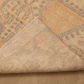 Vintage Nevşehir Turkish Runner Rug 3x7 ft — Orange & Beige maximalist