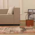 Vintage Malatya Turkish Runner Rug 3x10 ft — Red & Gray Distressed
