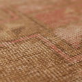 Vintage Malatya Turkish Runner Rug 2x4 ft — Red & Beige Distressed