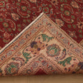 Vintage Isparta Turkish Area Rug 5x8 ft — Red & Beige Floral