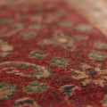 Vintage Isparta Turkish Area Rug 5x8 ft — Red & Beige Floral