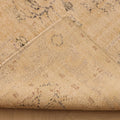 Vintage Manisa Turkish Area Rug 6x9 ft — Beige & Gray Floral