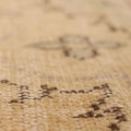 Vintage Manisa Turkish Area Rug 6x9 ft — Beige & Brown Floral