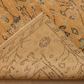 Vintage Isparta Turkish Area Rug 7x10 ft — Orange & Beige Floral