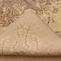 Vintage Isparta Turkish Area Rug 7x10 ft — Beige & Gray Floral