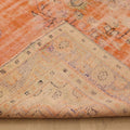 Vintage Manisa Turkish Area Rug 6x9 ft — Orange & Beige Distressed