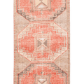 Vintage Malatya Turkish Runner Rug ft — Orange Geometric