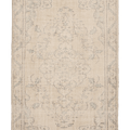 Vintage Manisa Turkish Area Rug 6x10 ft — Beige & Green Floral