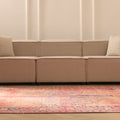 Vintage Manisa Turkish Area Rug 5x9 ft — Red & Blue Floral