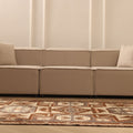 Vintage Kars Turkish Area Rug 5x9 ft — Brown & Gray Geometric