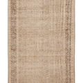 Vintage Isparta Turkish Area Rug 6x10 ft — Beige & Brown Floral