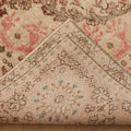 Vintage Isparta Turkish Area Rug 6x10 ft — Beige & Pink Floral