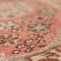 Vintage Isparta Turkish Area Rug 6x10 ft — Beige & Pink Floral