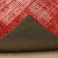 Vintage Turkish Area Rug 5x8 ft — Red Patchwork