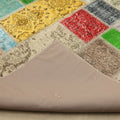 Vintage Turkish Area Rug 6x9 ft — Mixcolor Patchwork (No. 46530)