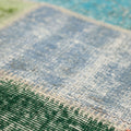 Vintage Turkish Area Rug 6x9 ft — Mixcolor Patchwork (No. 46533)