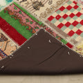 Vintage Turkish Area Rug 6x9 ft — Mixcolor Patchwork (No. 46536)