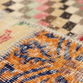 Vintage Turkish Area Rug 6x9 ft — Mixcolor Patchwork (No. 46536)