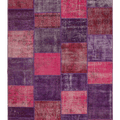 Vintage Turkish Area Rug 6x9 ft — Pink Patchwork