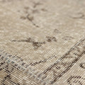 Vintage Turkish Area Rug 6x9 ft — Gray & Beige Patchwork