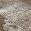 Vintage Turkish Area Rug 6x10 ft — Gray & Brown Patchwork