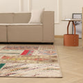 Vintage Turkish Area Rug 6x9 ft — Mixcolor Patchwork (No. 46543)