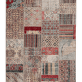 Vintage Turkish Area Rug 6x9 ft — Mixcolor Patchwork (No. 46543)