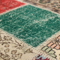 Vintage Turkish Area Rug 6x9 ft — Mixcolor Patchwork (No. 46551)