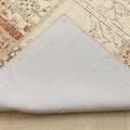 Vintage Turkish Area Rug 6x9 ft — Beige & Brown Patchwork (No. 46552)