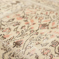 Vintage Turkish Area Rug 6x9 ft — Beige & Brown Patchwork (No. 46552)