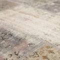 Vintage Turkish Area Rug 6x10 ft — Gray & Beige Patchwork