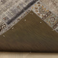 Vintage Turkish Area Rug 6x9 ft — Gray Patchwork