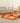 Vintage Turkish Area Rug 6x7 ft — Orange & Brown Patchwork